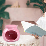 Maxbell Aroma Oil Burner Crafts Tealight Candle Holder for Yoga SPA Meditation Porch Pink