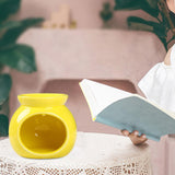 Maxbell Aroma Oil Burner Crafts Tealight Candle Holder for Yoga SPA Meditation Porch Yellow