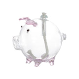 Cartoon Pig Glass Oil Lamp Party Oil Light for Home Decoration Desktop Decor Pink