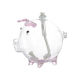 Cartoon Pig Glass Oil Lamp Party Oil Light for Home Decoration Desktop Decor Pink