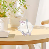 Cartoon Pig Glass Oil Lamp Party Oil Light for Home Decoration Desktop Decor Pink