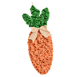 Maxbell Easter Carrot Wreath Pendant Hanging Ornament for Farmhouse Indoor Wall Sign