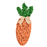 Maxbell Easter Carrot Wreath Pendant Hanging Ornament for Farmhouse Indoor Wall Sign