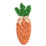 Maxbell Easter Carrot Wreath Pendant Hanging Ornament for Farmhouse Indoor Wall Sign