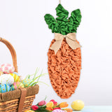Maxbell Easter Carrot Wreath Pendant Hanging Ornament for Farmhouse Indoor Wall Sign