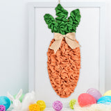 Maxbell Easter Carrot Wreath Pendant Hanging Ornament for Farmhouse Indoor Wall Sign