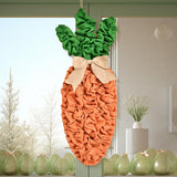 Maxbell Easter Carrot Wreath Pendant Hanging Ornament for Farmhouse Indoor Wall Sign