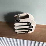 Maxbell Flower Vase Statue Tabletop Ornament Creative for Party Bedroom Coffee Table