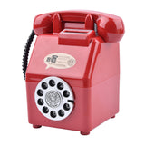 Maxbell Retro Telephone Piggy Bank Dial Telephone Money Saving Jar for Shelf Desktop