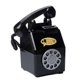 Maxbell Retro Telephone Piggy Bank Dial Telephone Money Saving Jar for Shelf Desktop