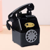 Maxbell Retro Telephone Piggy Bank Dial Telephone Money Saving Jar for Shelf Desktop