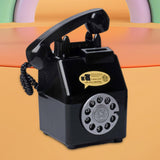 Maxbell Retro Telephone Piggy Bank Dial Telephone Money Saving Jar for Shelf Desktop