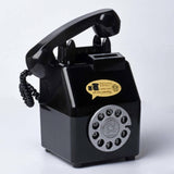Maxbell Retro Telephone Piggy Bank Dial Telephone Money Saving Jar for Shelf Desktop