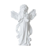 Maxbell Maxbell Angel Wall Sculpture Resin Cherub Statue for Sofa TV Background Home Bedroom White