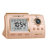 Maxbell Muslim Islamic Digital Praying Clock Gold Color for Office Desktop Versatile