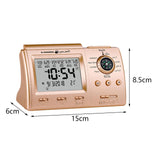 Maxbell Muslim Islamic Digital Praying Clock Gold Color for Office Desktop Versatile
