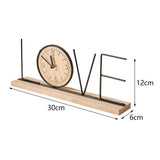 Maxbell Tabletop Clock Creative Desktop Decoration for Home Decor Office Living Room LOVE
