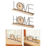 Maxbell Tabletop Clock Creative Desktop Decoration for Home Decor Office Living Room LOVE