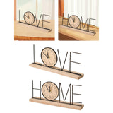 Maxbell Tabletop Clock Creative Desktop Decoration for Home Decor Office Living Room LOVE