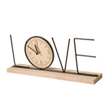Maxbell Tabletop Clock Creative Desktop Decoration for Home Decor Office Living Room LOVE