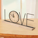 Maxbell Tabletop Clock Creative Desktop Decoration for Home Decor Office Living Room LOVE