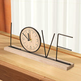 Maxbell Tabletop Clock Creative Desktop Decoration for Home Decor Office Living Room LOVE
