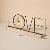 Maxbell Tabletop Clock Creative Desktop Decoration for Home Decor Office Living Room LOVE
