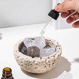 Maxbell Fireless Aroma Diffuser Stone Home Decoration for Indoor Bedroom Living Room white