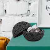 Maxbell Fireless Aroma Diffuser Stone Home Decoration for Indoor Bedroom Living Room black