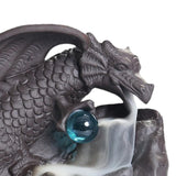 Maxbell Backflow Incense Burner Dragon Statue Aroma Ornament for Indoor Table Office