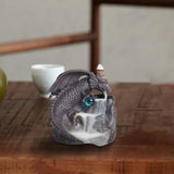 Maxbell Backflow Incense Burner Dragon Statue Aroma Ornament for Indoor Table Office