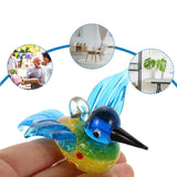 Maxbell Bird Figurine Collection Tabletop Ornament for Fireplace Living Room Cabinet Style D