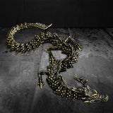 Maxbell Tea Pet Gift Desk Office Dragon Statue for Tea Table Home Office Living Room 40cm