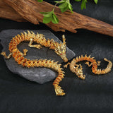 Maxbell Dragon Statue Table Centerpiece Movable Spring Festival for Good Lucky Gifts 40cm