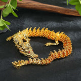 Maxbell Dragon Statue Table Centerpiece Movable Spring Festival for Good Lucky Gifts 40cm
