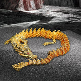 Maxbell Dragon Statue Table Centerpiece Movable Spring Festival for Good Lucky Gifts 20cm