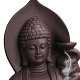 Maxbell Backflow Incense Burner Creative Buddha Statue for Relaxation Bedroom Office