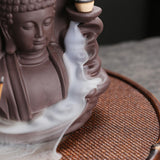 Maxbell Backflow Incense Burner Creative Buddha Statue for Relaxation Bedroom Office
