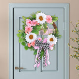 Maxbell Car Wreath Artificial Leaves Car Wreath for Car Decorations Front Door Porch