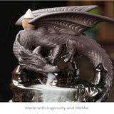 Maxbell Backflow Incense Burner Dragon Room Decor for Living Room Desktop Relaxation