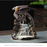 Maxbell Backflow Incense Burner Dragon Room Decor for Living Room Desktop Relaxation