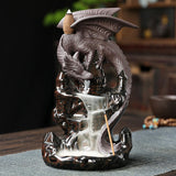 Maxbell Backflow Incense Burner Dragon Room Decor for Living Room Desktop Relaxation