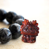 Maxbell Mini Wood Carved Dragon Figurine Cute for Chinese Spring Festival Home Decor Style B