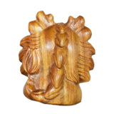 Maxbell Mini Wood Carved Dragon Figurine Cute for Chinese Spring Festival Home Decor Style C