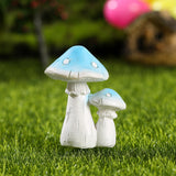 Maxbell 3Pcs Mini Mushroom Figurines Fairy Garden Decoration for Plant Pot Fish Tank