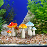 Maxbell 3Pcs Mini Mushroom Figurines Fairy Garden Decoration for Plant Pot Fish Tank