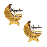 Maxbell Moon Lamp Ramadan Decorative Lantern for Desktop Bedroom Islamic Table Decor Electric Copper Wire