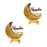 Maxbell Moon Lamp Ramadan Decorative Lantern for Desktop Bedroom Islamic Table Decor Electric Copper Wire