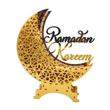 Maxbell Moon Lamp Ramadan Decorative Lantern for Desktop Bedroom Islamic Table Decor USB Copper Wire