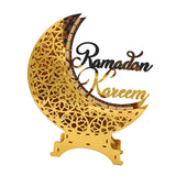 Maxbell Moon Lamp Ramadan Decorative Lantern for Desktop Bedroom Islamic Table Decor USB Copper Wire